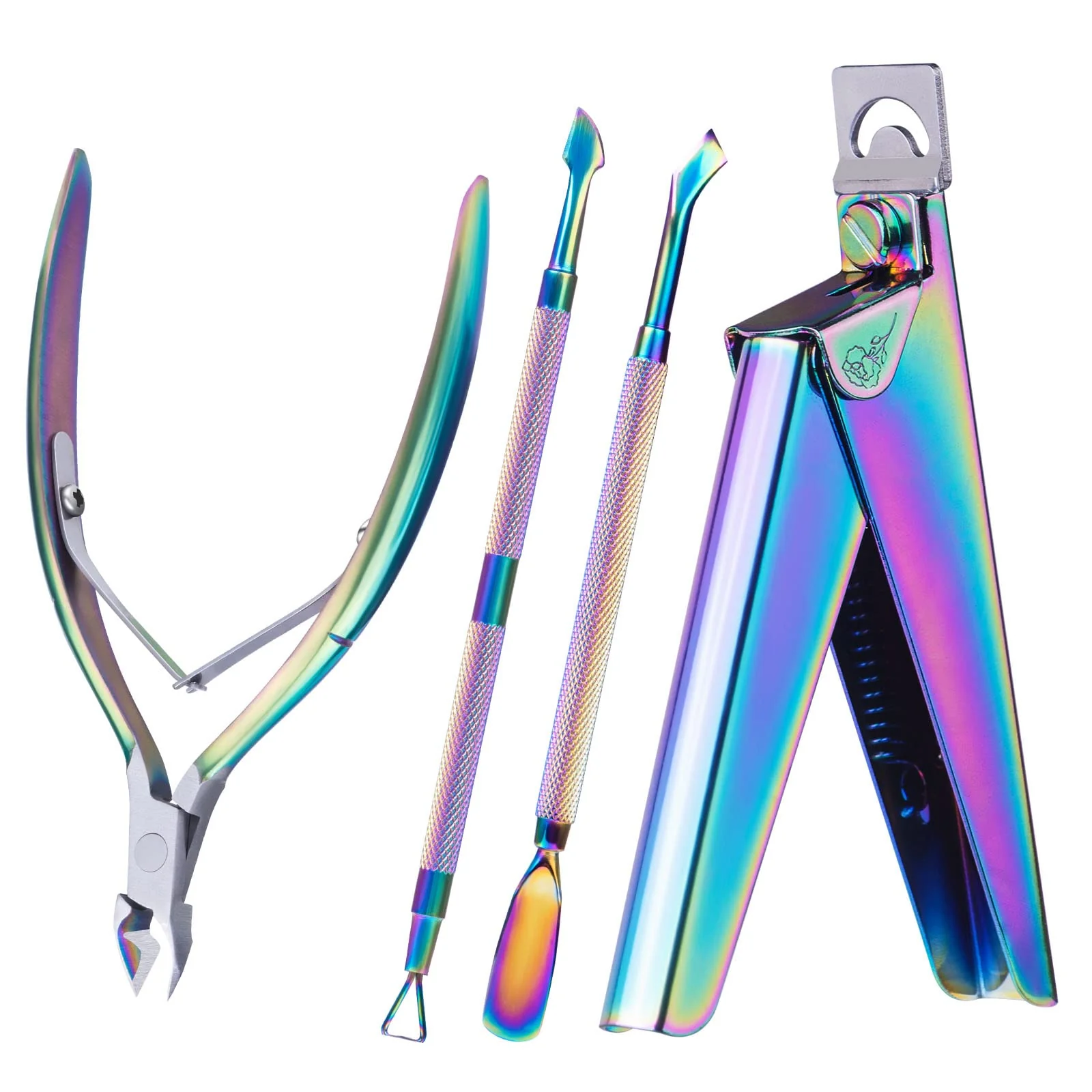 Acrylic Nail Clipper 4 in 1 Kit Pink - Image 10