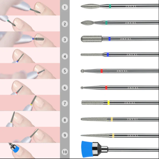 Sanitizer Box Diamond Cuticle Bits Set - Image 3